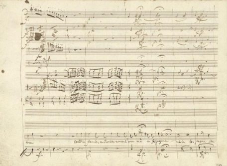 Manuscrit autographe Don Giovanni de Mozart