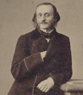 Photo: Portrait of Offenbach, by Mayer and Pierson (1865) – BnF, département de la Musique