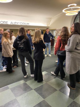 A group of students visiting NNL