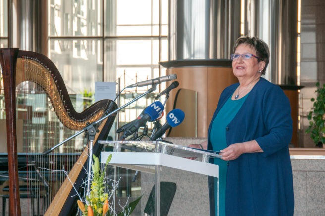Director General of the National and University Library in Zagreb Dr Ivanka Stričević at the celebration of the 2023 National and University Library in Zagreb Day.  – by National and University Library in Zagreb, 22 February 2023.