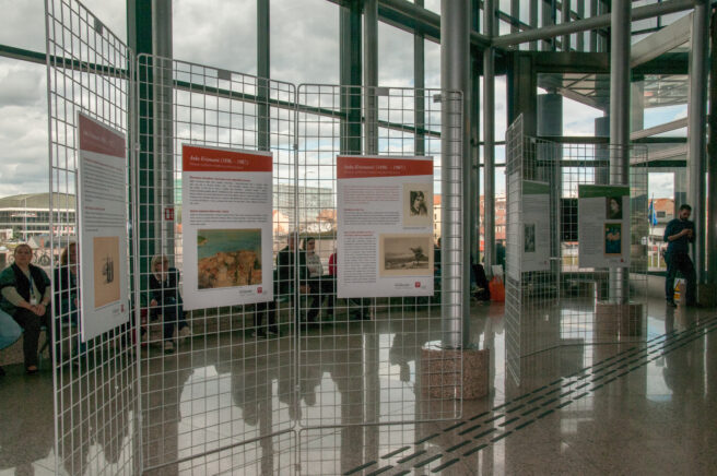 Part of the Library’s Croatia’s Great Women – Here’s Who They Are exhibition on posters. Photo by: NSK