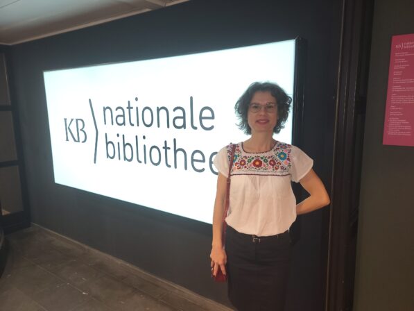 Nicoleta-Roxana Dinu at the National Library of the Netherlands