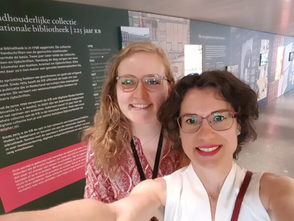 Nicoleta-Roxana Dinu with Ms. Manon Bierman, Coordinator guided tours