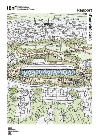 Cover of the 2023 activity report BnF