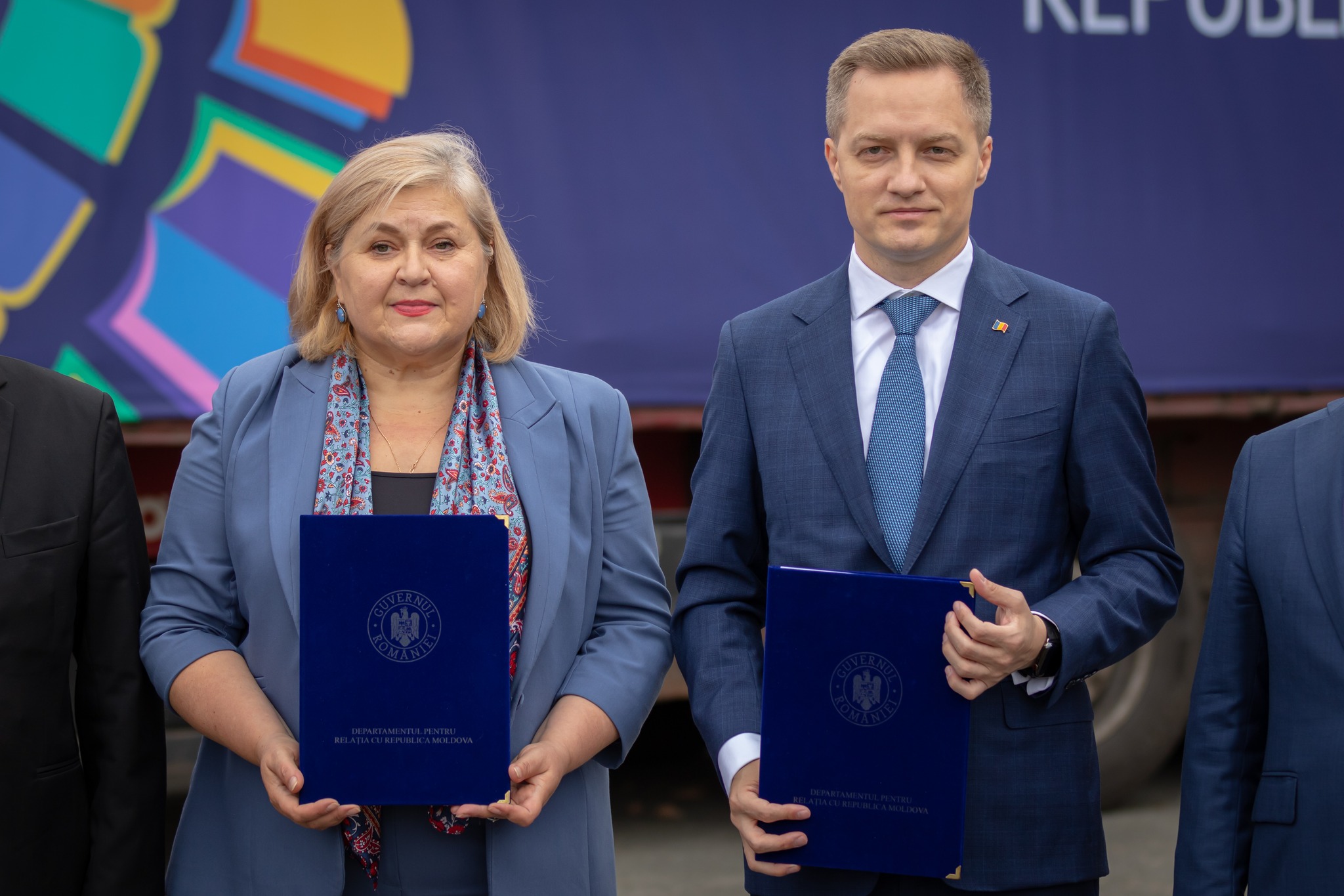 Holding the documents
