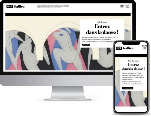 Gallica 2025 on computer and smartphone
